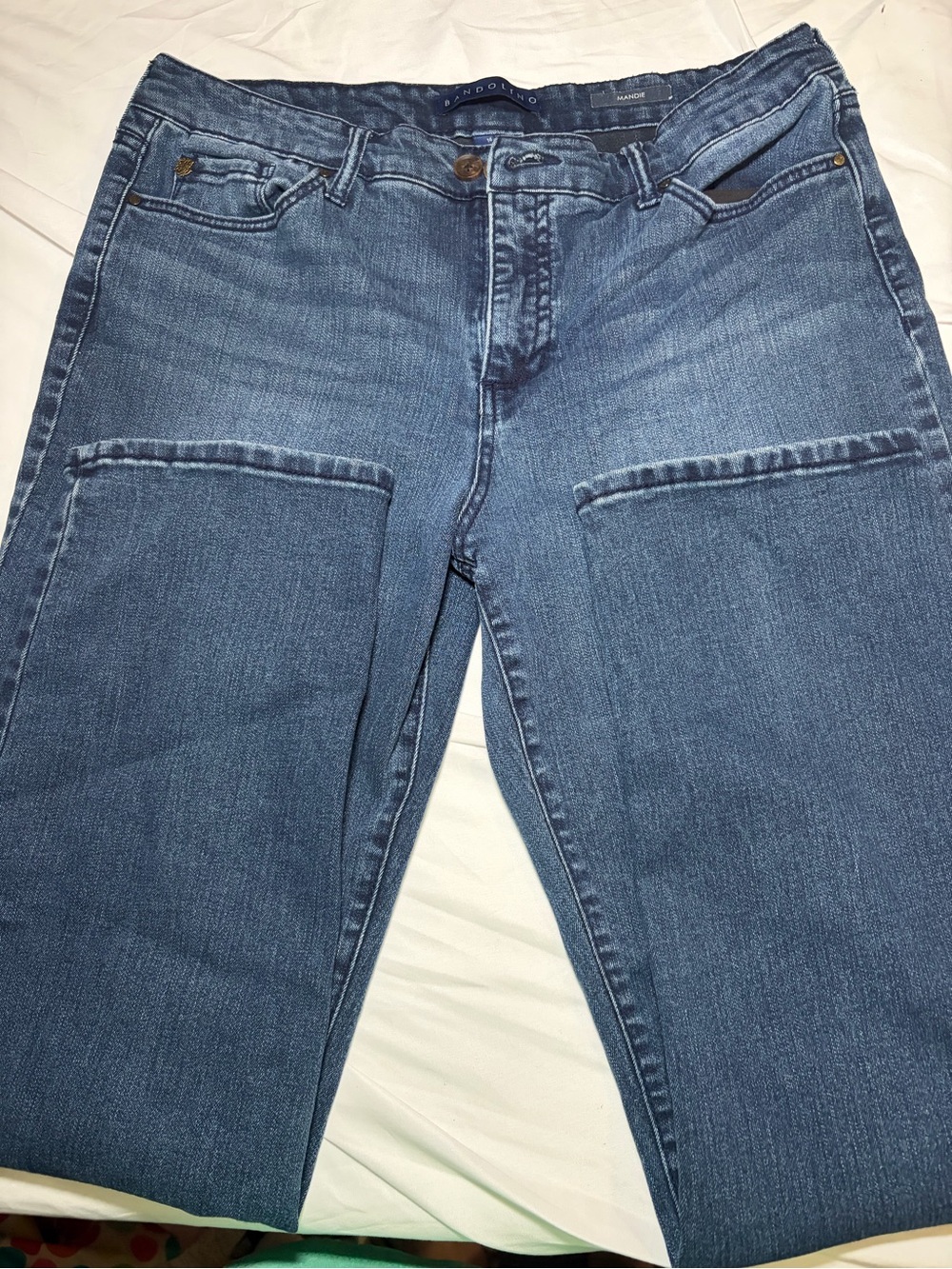 Bandolino Mandie Women’s Size 14 Straight Leg 5 Pocket Jeans